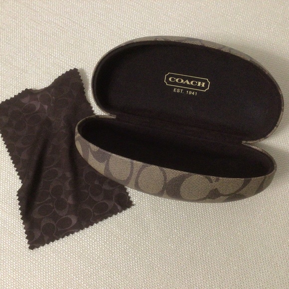 💐Coach Optic C Eyeglass Case w/Lens Cloth - Picture 1 of 2
